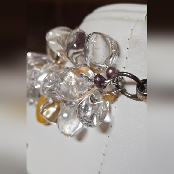 3 Standar Quartz Genuine Peral Necklace / Sterling Clasp Free Pearl Earrings - Picture 6 of 17